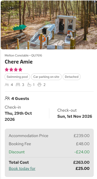 Chere Amie, Melton Constable Oct26