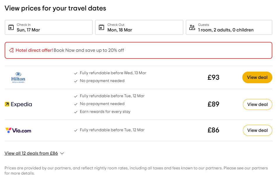 Hilton Newcastle Gateshead March 24