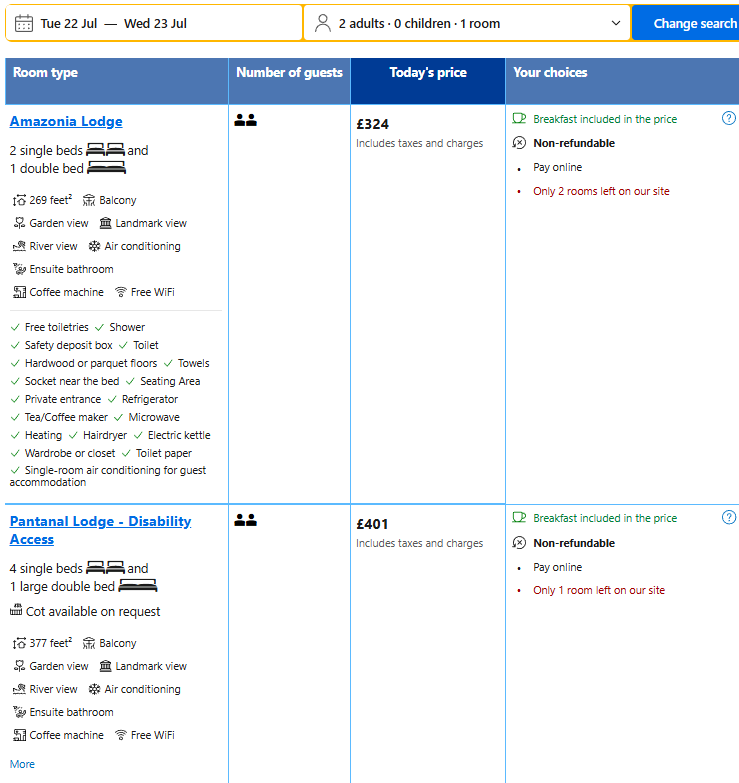 Parrot World Les Lodges