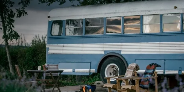 Retro School Bus, South Devon